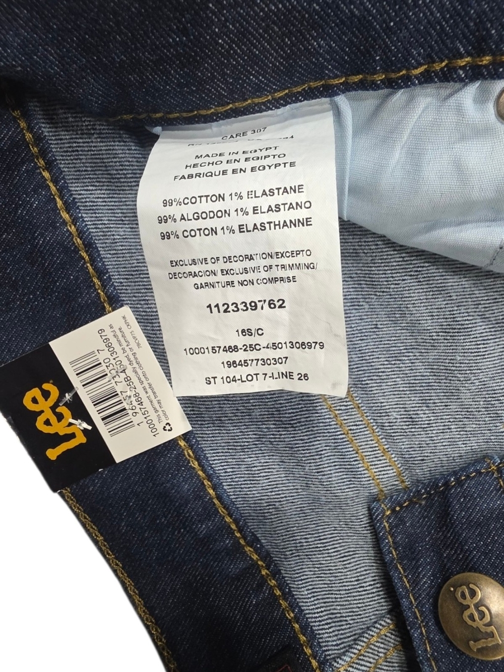 Lee Legendary Inner Strength Flare Jeans Dark Wash Size 16 Short NWT - Picture 13 of 13
